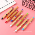 Promotional Eco-friendly customs Bamboo Ballpoint Pen